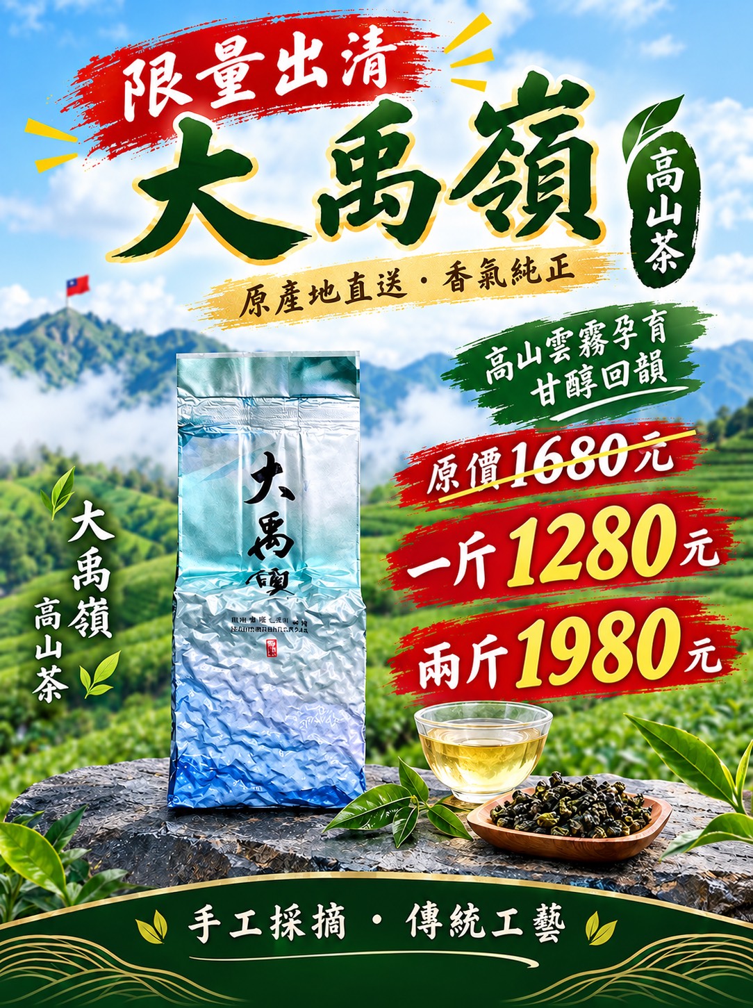 私房大禹嶺-2026春查出清 【大禹嶺極品高山茶—雲巔之選】